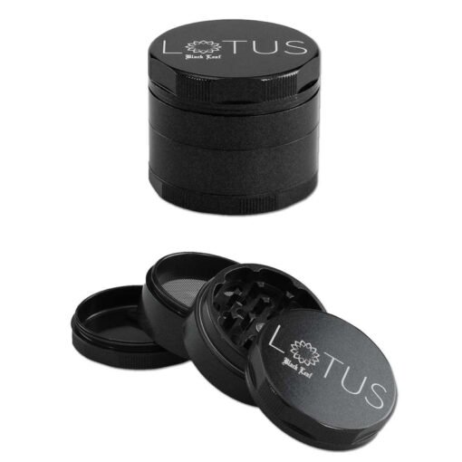 Black Leaf Lotus Grinder 4-part
