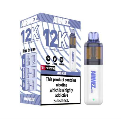 Airmez Lux 12K Mad Blue Prefilled Vape Kit