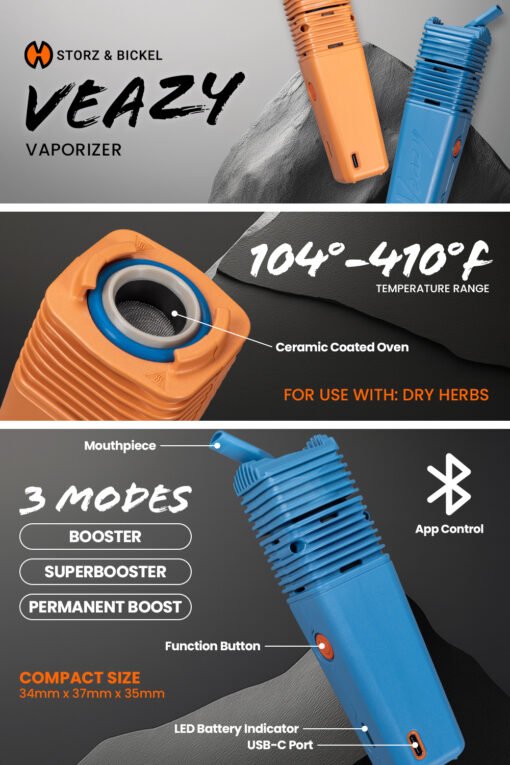 STORZ & BICKEL VEAZY Vaporizer colorInspiring Orange