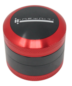 Infyniti Convex 50mm 4-Piece Grinder - Red