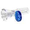 14mm Male Red Eye Glass Cone Pull-Out w/ Leaf Handle Bowl