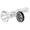 14mm Male Red Eye Glass Cone Pull-Out w/ Leaf Handle Bowl