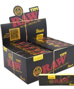 RAW Classic Filter Tips - Black Classic