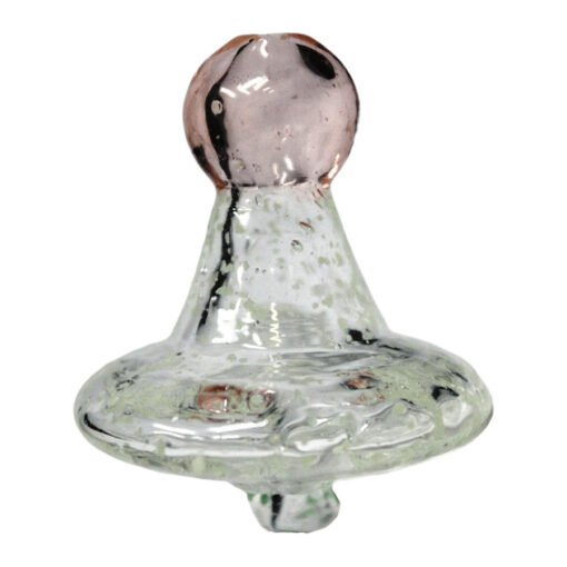 Directional Flow UV Glass Carb Cap Glow - Dark Pink