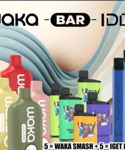5 × WAKA SMASH + 5 × IGET BAR (PICK YOUR OWN FLAVORS) + 3 × IDOL 600
