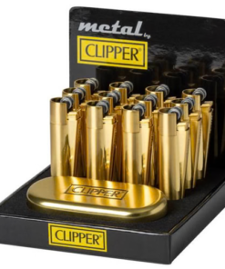 Alternative view of Clipper Metal Flint Lighter – Gold