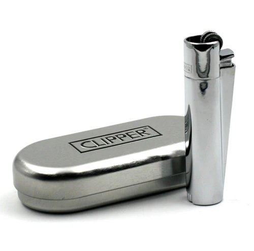 Clipper Metal Flint Lighter – Silver