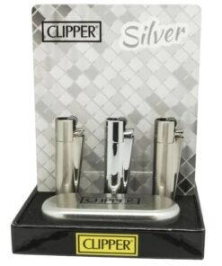 Alternative view of Clipper Metal Flint Lighter – Silver