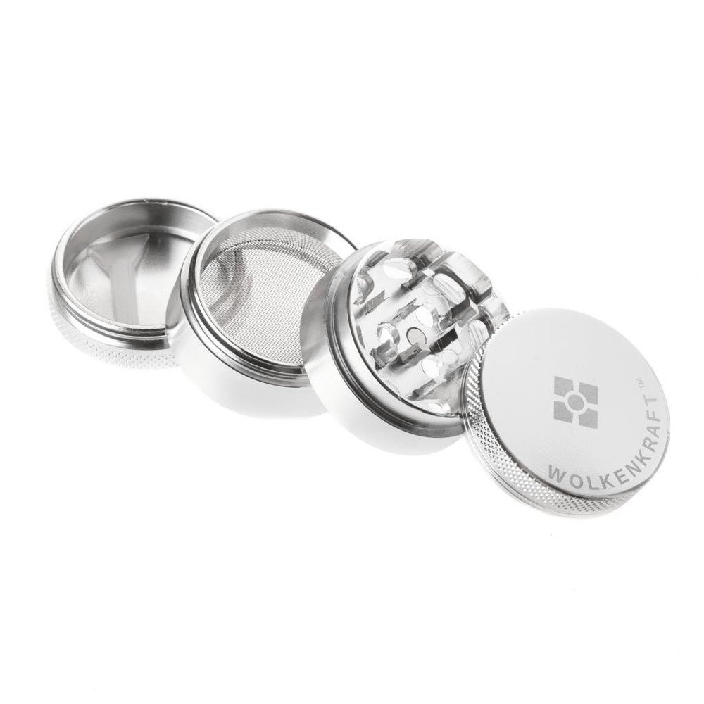 Wolkenkraft Aluminium Grinder 40mm – Silver - Image 2