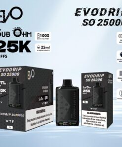 WTF EVODRIP SO25000   DISPOSABLE (5-PACK)