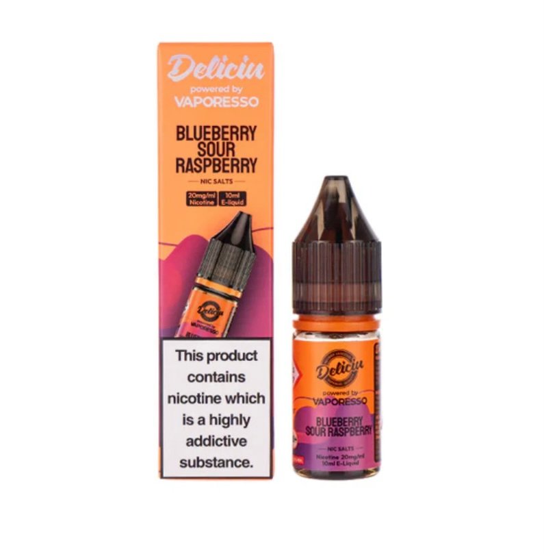 Blueberry Sour Raspberry Nic Salt E-Liquid by Vaporesso Deliciu V2 - Image 2