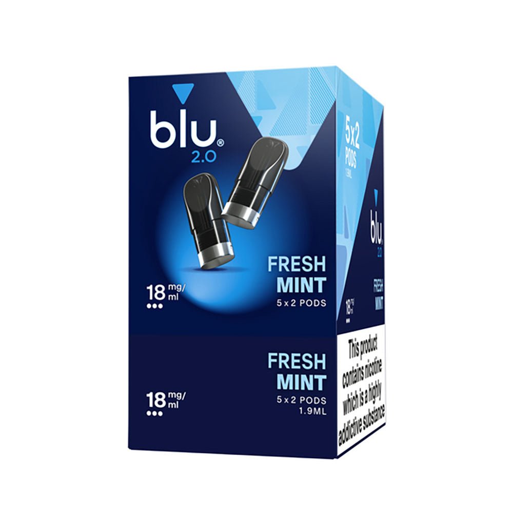Blu 2.0 Fresh Mint E Liquid Pods – 5 Boxes - Image 2