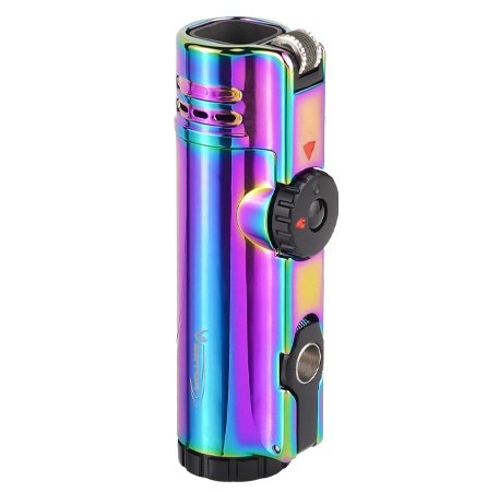 Vector Warcraft Quad Flame Torch Lighter with Cigar Punch - Image 4