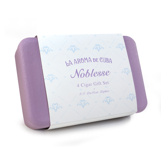 La Aroma de Cuba Noblesse 4-Cigar + ST Dupont Gift Set - Image 2