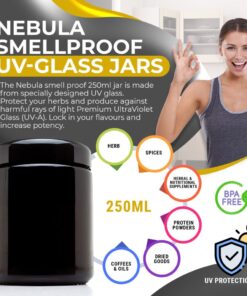 Alternative view of Nebula Stashguard 250ml – Airtight Herb Container